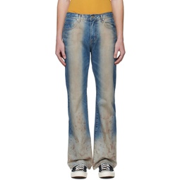 SSENSE Exclusive Blue Faded Jeans 222731M186001