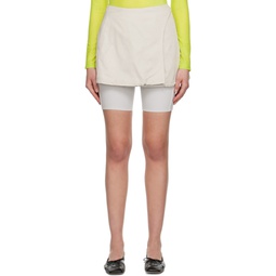 Gray Layered Skirt Shorts 231731F088002