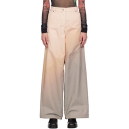 Pink Wide Leg Trousers 232731F087004