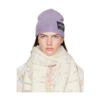 Purple Patched Beanie 222731F014009