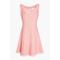 Cotton-blend tweed mini dress