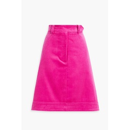Cotton-corduroy mini skirt