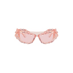 Pink Twisted Sunglasses 241016F005002