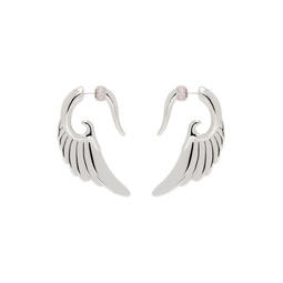 Silver Wing Earrings 241016M144004