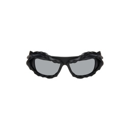 Black Twisted Sunglasses 241016M134002