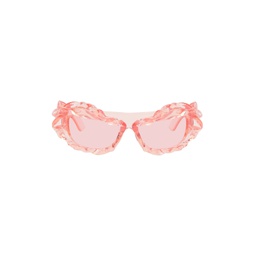 Pink Twisted Sunglasses 241016M134000