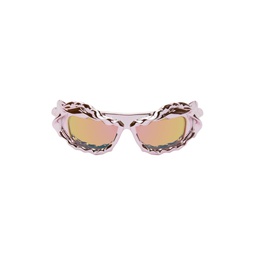 Pink Twisted Sunglasses 241016M134008