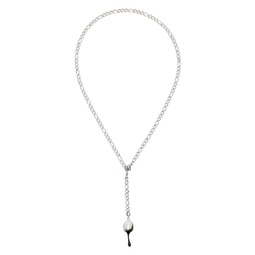 Silver Pearl Necklace 222016M145001