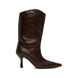 Brown Envelope Boots 232803F114000