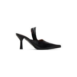 Black Envelope Heels 232803F122000