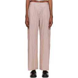 Pink Serene Trousers 231803F087005