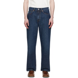 Blue Third Cut Jeans 241803M186007