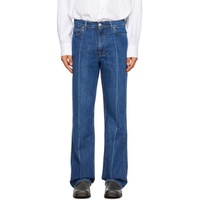 Blue 70s Cut Jeans 231803M186009