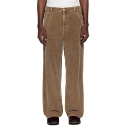 Brown Joiner Trousers 241803M191007