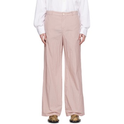 Pink Tuxedo Trousers 231803M191005