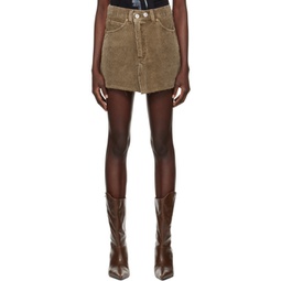 Brown Cover Miniskirt 241803F090000