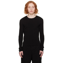 Black Compact Sweater 241803M201001