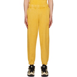 Yellow Easy Sweatpants 231804M190001