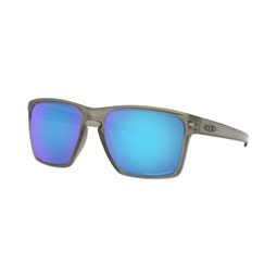 Mens Rectangle Sunglasses OO9341 57 Sliver Xl