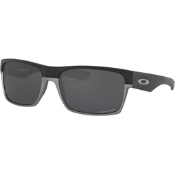 Oakley Twoface Sunglasses Matte Black with Prizm Black Polarized Lens + Sticker