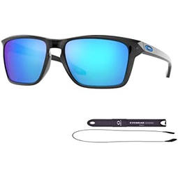 Oakley Sylas OO9448 Rectangle Sunglasses for Men + BUNDLE Leash + BUNDLE with Designer iWear Eyewear Kit