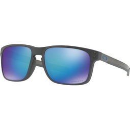 Oakley Holbrook Mix Sunglasses Steel with Prizm Sapphire Polarized Lens + Sticker