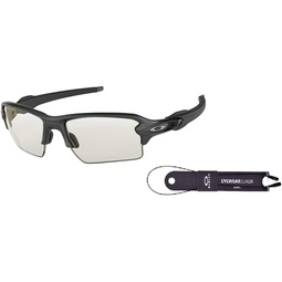 Oakley Flak 2.0 XL OO9188 Sunglasses For Men+ BUNDLE Leash +Designer iWear Care Kit