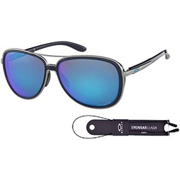 Oakley Split Time OO4129 Sunglasses For Men For Women+ BUNDLE Leash+Designer iWear Care Kit