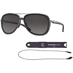 Oakley Split Time OO4129 Sunglasses For Men For Women+ BUNDLE Leash+Designer iWear Care Kit