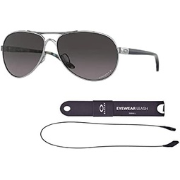 Oakley Feedback OO4079 Sunglasses For Men For Women+ BUNDLE Leash +Designer iWear Care Kit