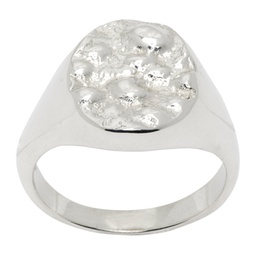 Silver Moon Signet Ring 232871M147002