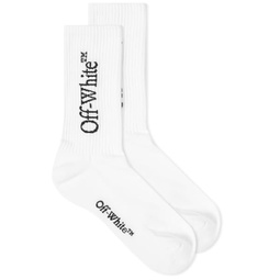 Off-White Logo Socks White & Black