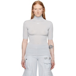 Gray Second Skin Top 241607F561001
