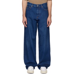 Blue Arr Tab Jeans 241607M186003