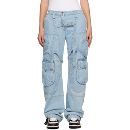 Blue Harness Jeans 232607F069003
