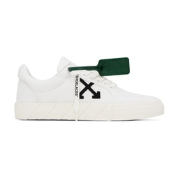 White Vulcanized Low Sneakers 231607M237005