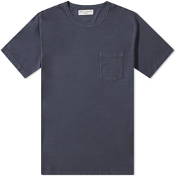 Officine Generale Pigment Dyed Pocket T-Shirt Dark Navy