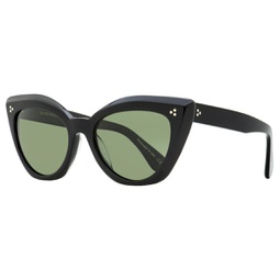 womens laiya cat eye sunglasses ov5452s 10059a black 55mm