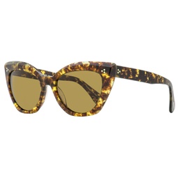 womens laiya cat eye sunglasses ov5452s 170083 brown melange 55mm
