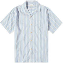 Oliver Spencer Havana Short Sleeve Shirt Blue