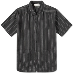 Oliver Spencer Cuban Short Sleeve Shirt Black