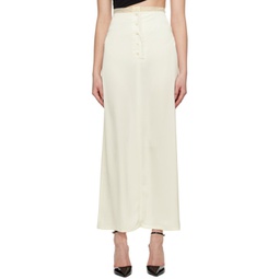 Off-White Lace Maxi Skirt 231958F093000