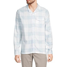 Checked Flannel Button Down Shirt
