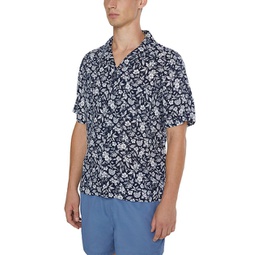 air linen-blend convertible vacation shirt