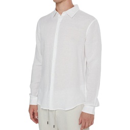 air linen-blend shirt
