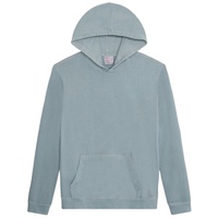 garment dye french terry pullover hoodie