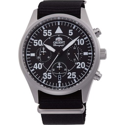 Orient Flight Chronograph Quartz Black Dial Mens Watch RA-KV0502B10B
