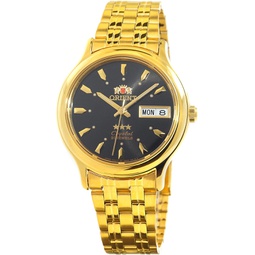 Orient TriStar Mens Classical Automatic Black Dial Gold Watch AB05004B