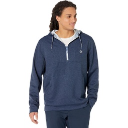 Mens Original Penguin Golf Midweight 1/4 Zip Performance Hoodie