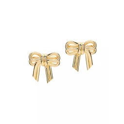 Baby Bow Gold-Plated Earrings